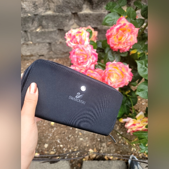 Swarovski black wallet with crystals - Picture 9 of 10